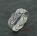 Ring Keltisch Zopf Celtic Silberring Gothic Silber 925 Fingerring Zopfring