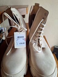 Högl Boots Größe 40, Creme, Wildleder 