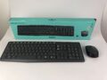 Logitech MK235 Wireless Tastatur mit Maus Combo Anthrazit Set QWERTY