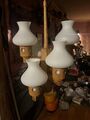 DOMUS Kronleuchter Deckenlampe Danish Design Holz Vintage 70er 6 Flammig