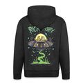 Rick and Morty Fliegen Im Raumschiff Männer Premium Kapuzenjacke