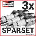 3X CHAMPION Zündkerze L77JC4 für Kawasaki H2 750 Mach 4 1972 71PS