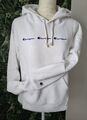 CHAMPION Damen HOODIE KAPUZEN SWEATSHIRT Gr. S Weiß Hoody Ripp Bündchen 510426