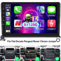 8+128G Android 13 Carplay Autoradio Für Fiat Ducato Peugeot Boxer Citroen Jumper