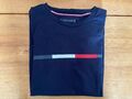 TOMMY HILFIGER T-Shirt, dunkelblau, Größe S/P (small/petite), slim, ungetragen