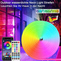 Neon LED Strip Streifen RGB Flex Schlauch diffus Lichtband Dimmbar APP 5M-20M