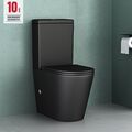 Stand WC spülrandlos schwarz Toilette Stand wc mit spülkasten Soft-Close WC-Sitz