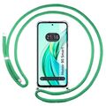 Hülle Anhänger Transparent für Huawei Honor 90 Smart 5G Mit Lanyard Grün Wasser