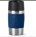 Thermobecher Travel Mug COMPACT Isolierbecher Silikon 300ml Blau EMSA N2160800