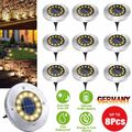 12 LED Solarleuchte Bodenstrahler Außen IP65 Gartenleuchten Garten Solarlampen