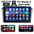 2+64G Carplay Android 13 Autoradio Für Mazda 3 BK 2003-2009 GPS Navigation DAB+