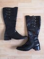 Tamaris COMFORT Damen Stiefel Absatz aus Leder Elegant Comfort Fit - Gr. 40