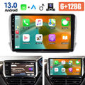 6G+128G Android 13 Für Peugeot 2008/208 2013-2018 Carplay Autoradio DSP GPS Navi