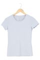 MARIE LUND T-Shirt Damen Gr. S Blau Kurzarm Casual Baumwolle