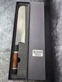 Usuba Kamagata Ebony Handle Buffalo Ring Mirror Finish Japanese Chef Knife 7024