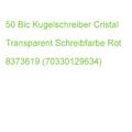 Bic Kugelschreiber Cristal Transparent, Schreibfarbe: Rot, 50 St. 8373619 (00703