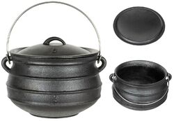 Dutch Oven Set Deckelheber BBQ Gusseisen Feuertopf Gusstopf Schmortopf