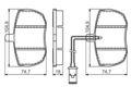 BOSCH 0 986 494 535 Bremsbelagsatz, Scheibenbremse für LAND ROVER