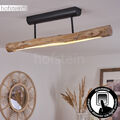 Dimmbare Decken Lampe LED Holz/schwarz Ess Wohn Schlaf Zimmer Raum Leuchte Retro