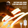 COB LED Streifen Wasserdicht Strip Lichtband Lichtschlauch EIN/AUS Schalter 220V