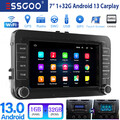 1+32G Android 13 Autoradio Carplay Navi RDS Für VW GOLF 5 6 Touran Polo 6R Jetta