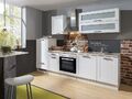 Landhaus Küchenblock Premium 280 cm mit Glaskeramik Kochfeld und Geschirrspüler 