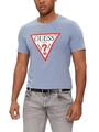 T-Shirt Herren GUESS Original Logo T-Shirt Partly Bewölkt XS Wahl = P