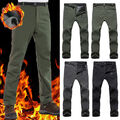 Winter Herren Warm Fleece Soft Shell Trousers Shark Skin Wasserfest Taktische