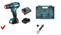 Makita Akku-Schlagbohrschrauber HP333DSAX1 2x 2,0 Ah, Koffer, Bit-Set, Ladegerät