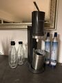 SodaStream Crystal 2.0 schwarz 3 Glaskaraffen und 3 Kartuschen