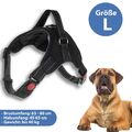 Hundegeschirr Hunde Brustgeschirr verstellbar Gr. S M L XL gepolstert Nylon refl