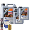 Motoröl 5W30 LIQUI MOLY Leichtlauf Special Tec Ll 8L+MAHLE Ölfilter +Spülung