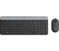 Logitech MK470 Slim Combo Kabelloses Tastatur-Maus-Set, 2.4 GHz Verbindung