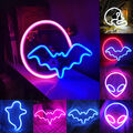 Leuchtreklame Neon Schild Neonlicht LED Neon Sign Leuchtschrift Halloween Party