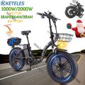 KETELES KF9 20 Zoll Klapprad Elektrofahrrad 2000W Mountain E-bike Fatbike Moped