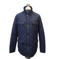 Crew Clothing Marineblau Reißverschluss Steppjacke UK Herren Größe Large K277