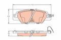 TRW Bremsbelagsatz Scheibenbremse GDB2163 für MAZDA CX KF KE GH Van KE107 KEEFW