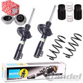 2x BILSTEIN B4 STOSSDÄMPFER + B3 FEDERN+FEBI DOMLAGER VA passend für BMW 3er E46
