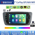 DAB+ Carplay Autoradio Android 13 Für Seat Ibiza IV 6J 2009-2013 KAM GPS NAVI BT