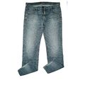 Baldessarini Herren Jeans Hose stretch Straight 52 XL W36 L34 usedlook blau grau