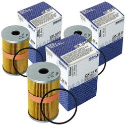 3x MAHLE / KNECHT Ölfilter OX 18D Oil Filter