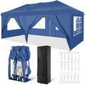 Partyzelt Pavillon 3x3-3x6m Wasserdicht Faltpavillon UV-Schutz Partyzelt Faltbar