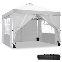 Pavillon Faltpavillon 3x3m Partyzelt Pavillion Pop Up Wasserdicht UV-Schutz Zelt