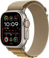 Apple Watch Ultra 2 49 mm Titangehäuse natur am Alpine Loop Small mandel [Wi-Fi