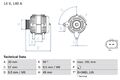 BOSCH Lichtmaschine Generator Lima 0 986 083 140 +39.58€ Pfand für VW TIGUAN VAN