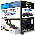 Anhängerkupplung WESTFALIA abnehmbar für FORD Kuga +E-Satz Kit