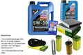 INSPEKTIONSKIT FILTER LIQUI MOLY ÖL 6L 5W-30 für BMW 5er Touring F11 520d 525d