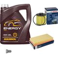 BOSCH inspektionspaket 5 L MANNOL 5W-30 Energy für VW Touran 1.6 FSI Golf V 1.4