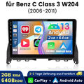 Für Mercedes Benz C Klasse W204 S204 Android 13.0 Autoradio GPS Navi FM RDS 64GB