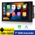 2DIN 7" Autoradio Android 11 Apple Carplay GPS NAVI RDS WIFI Bluetooth USB AUX